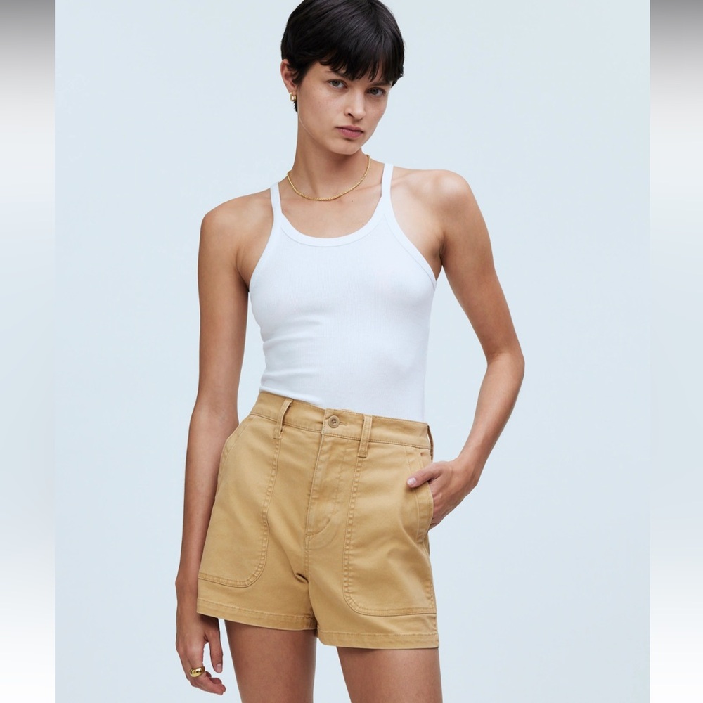 Madewell Yellow High Waist Shorts